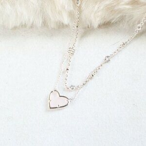 Alicia Bonnie Love Silver Dichroic Glass Necklace